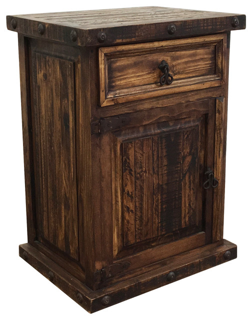 Rustic Oasis Tall Nightstand Rustic Nightstands And Bedside Tables