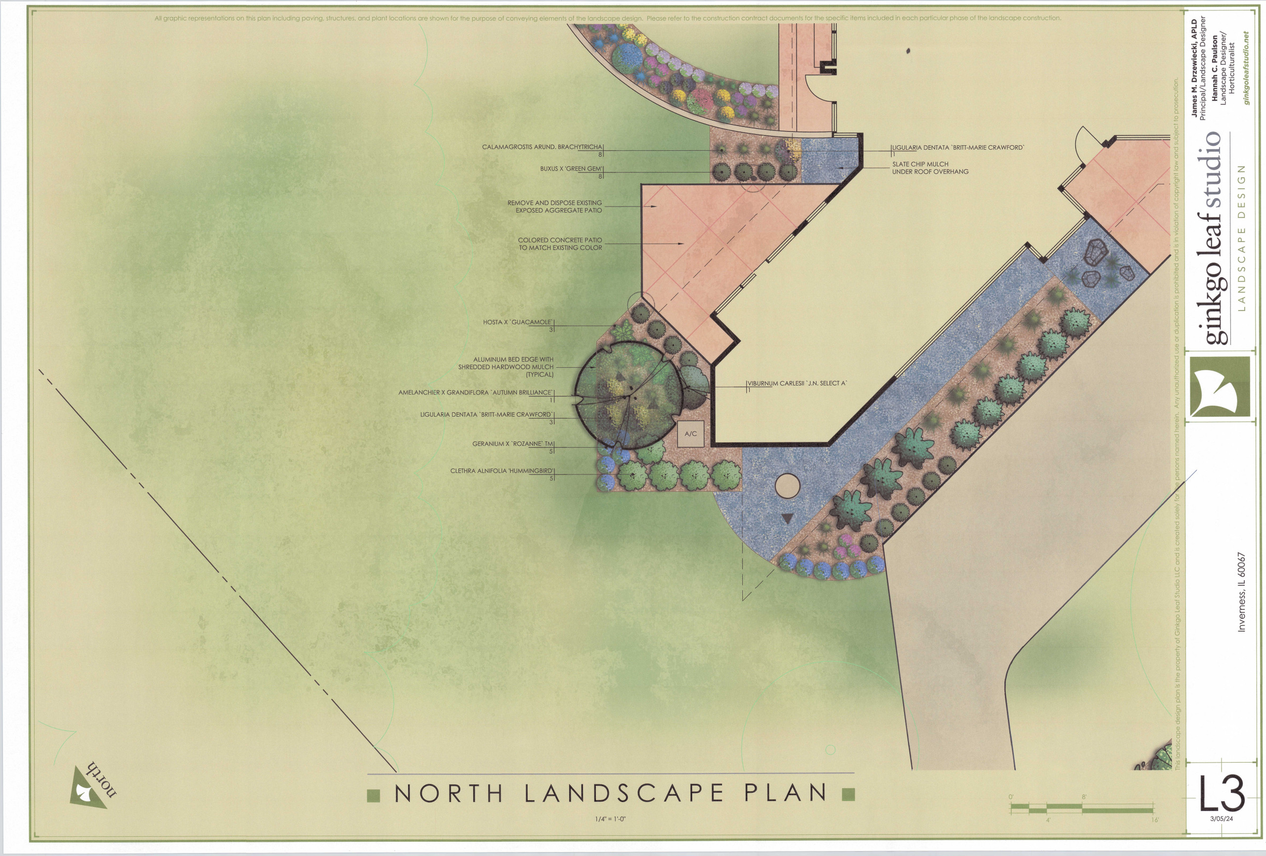 Mid-Century Modern Landscape Makeover - Inverness, IL