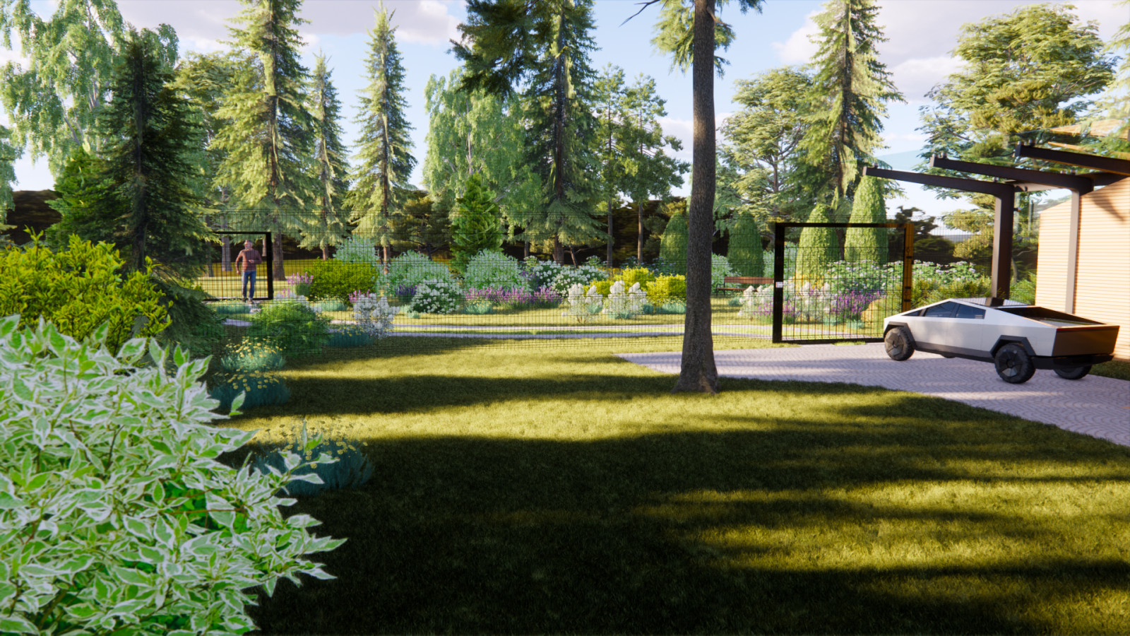 Благоустройство частного сада