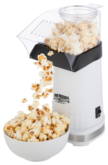 1200W Electric Popcorn Popper Mini Popcorn Machine, White