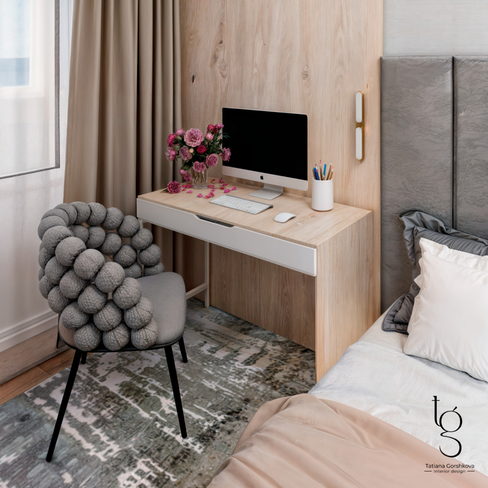 Interior design of 2 bedrooms