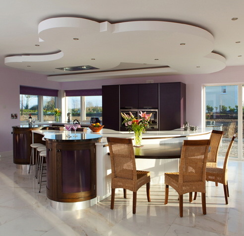 This is an example of a modern kitchen in Cornwall.