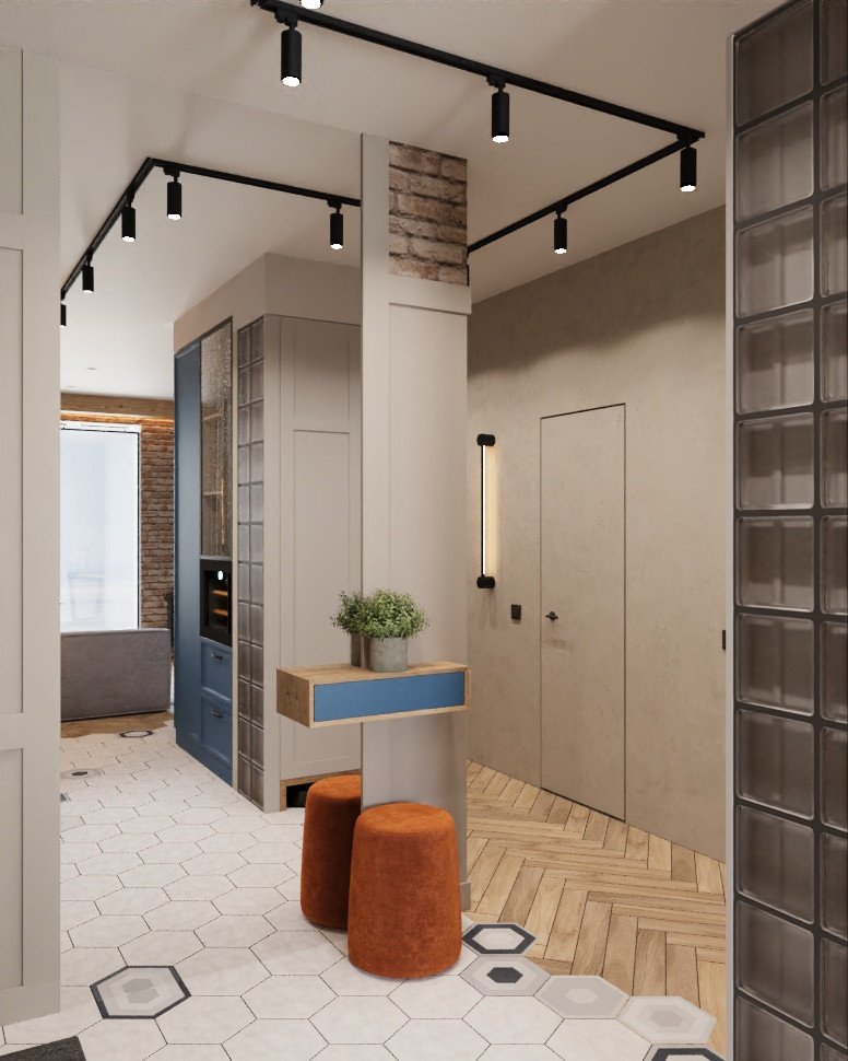 Проект квартиры для девушки 67 кв.м