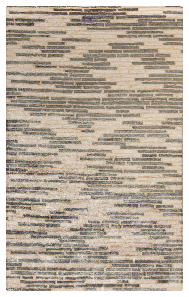 Hand Knotted Platinum Rug PLAT-9017 - 5' x 8'