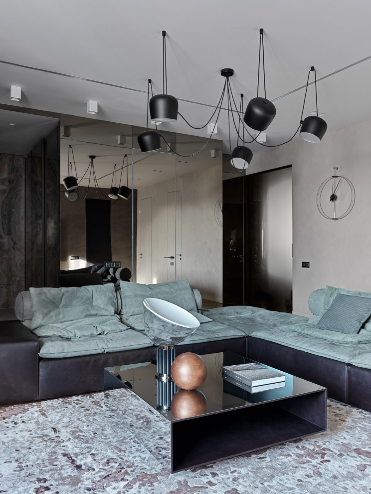 Apartment with grey shades in Saint-Petersburg