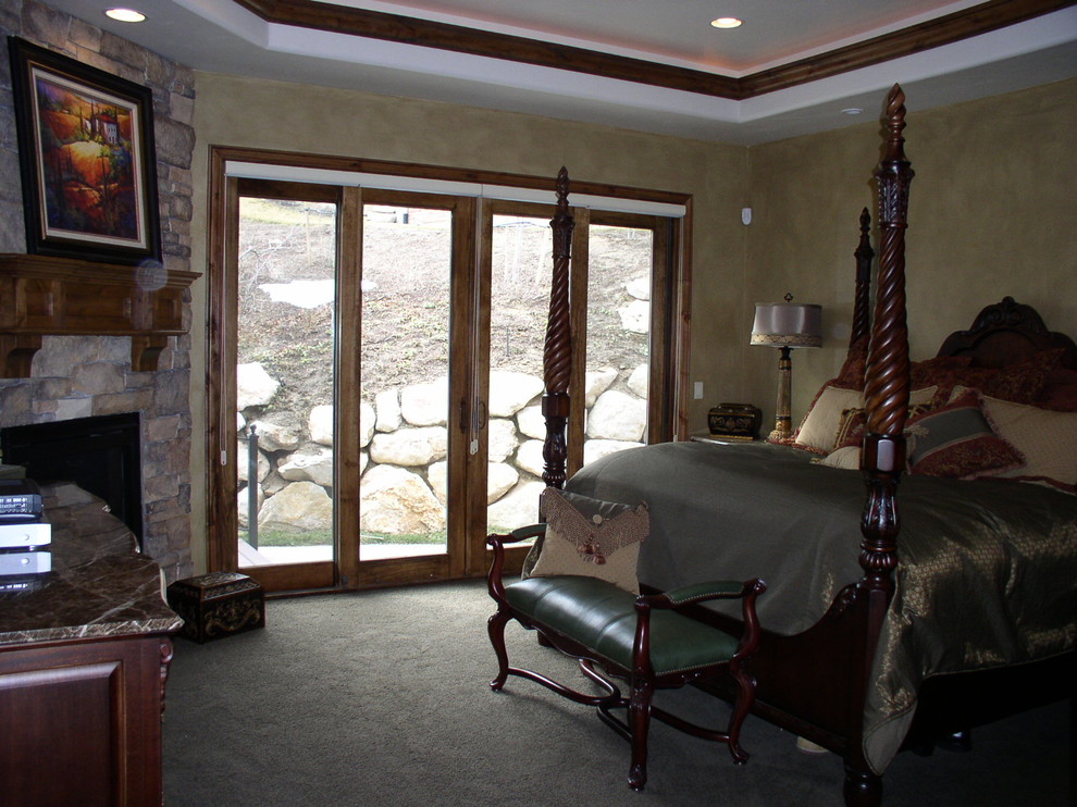 This is an example of a mediterranean bedroom in Salt Lake City.
