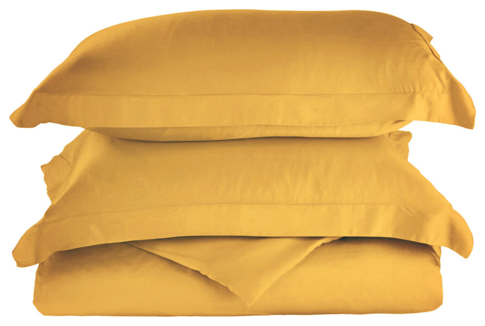 Luxury Solid Washable Duvet Cover Pillow Sham, Full/Queen