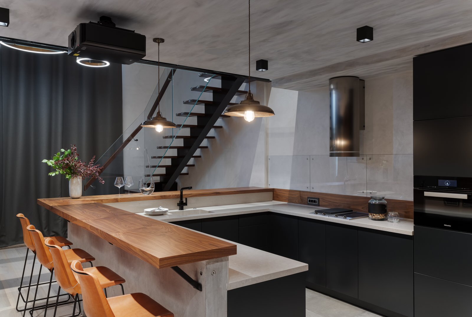 Дизайн двухуровневой квартиры в стиле лофт