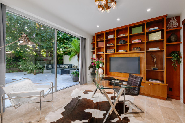 Beverly Hills Modern minimalistisch-arbeitszimmer