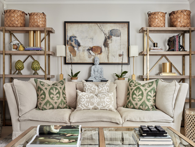Woodford Square transitional-living-room