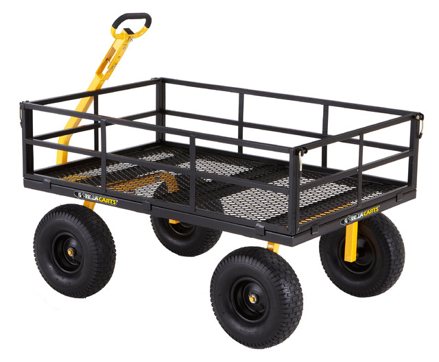 Gorilla Carts - Gorilla Carts Heavy-Duty Steel Utility Cart, Removable ...