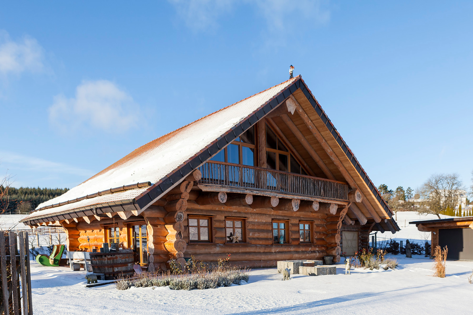 Съёмка дома в деревне Кёнигсхайм, Германия