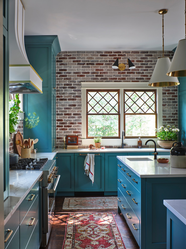 Inspiration for an arts and crafts kitchen in Atlanta.