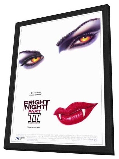 Fright Night Part II 27 x 40 Movie Poster - Style A - in Deluxe Wood Frame