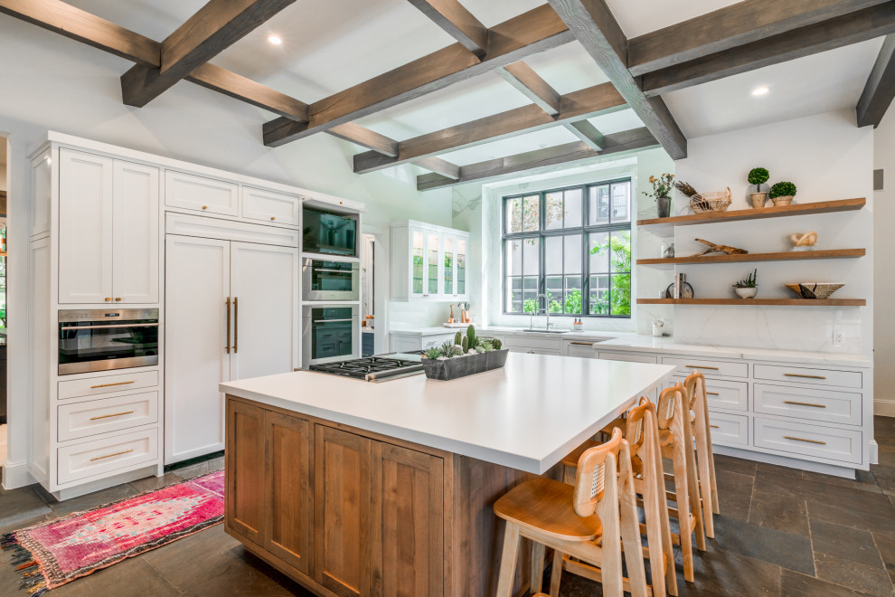 Mountain style kitchen photo in Austin