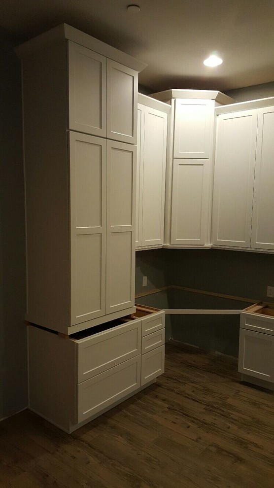 Home office - transitional home office idea in Phoenix