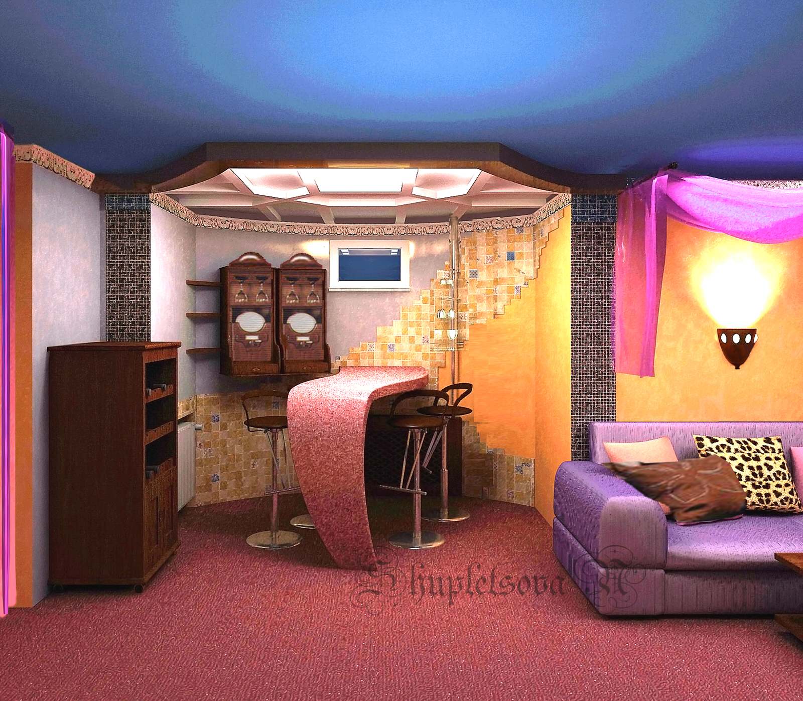 Восток- комната отдыха-кальянная в частном доме