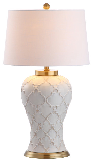 Arthur 29" Ceramic Table Lamp, Cream