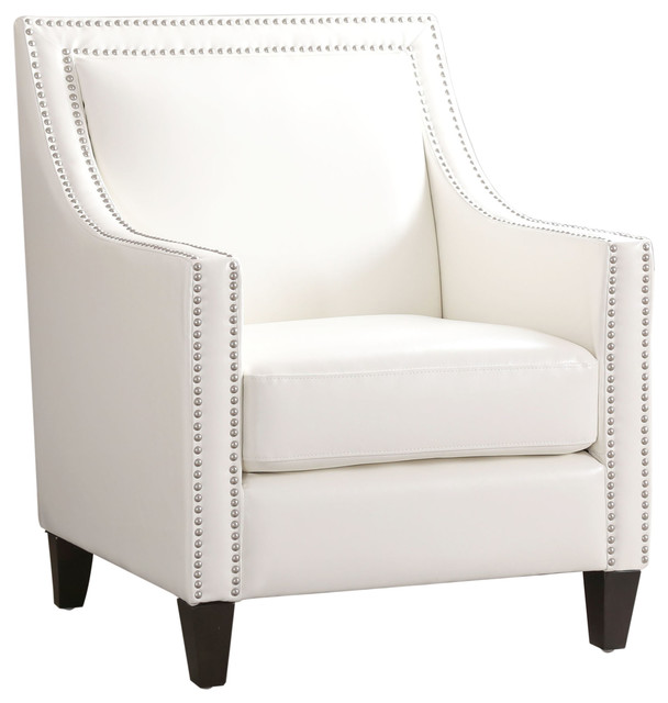 White Accent Chair Off 55, White Leather Accent Chair