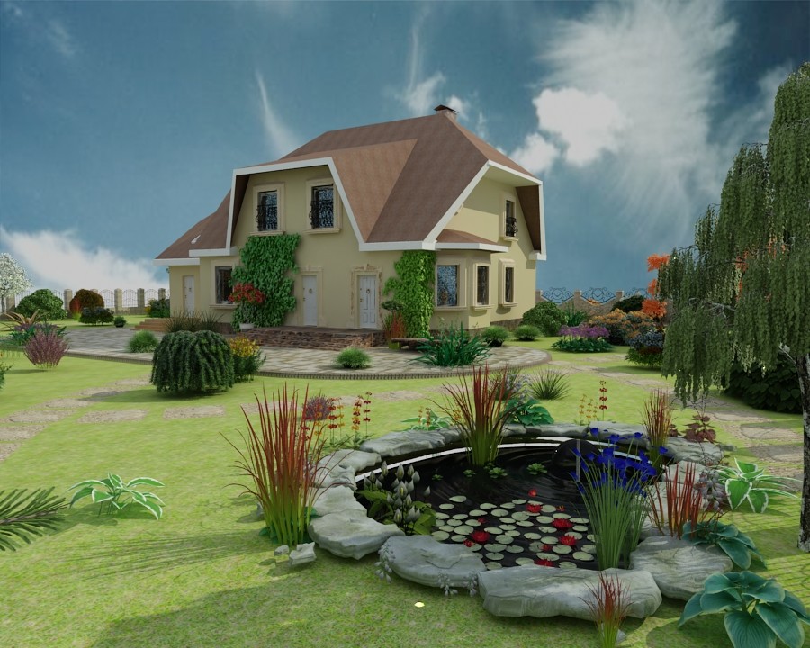 Загородный дом с большим участком