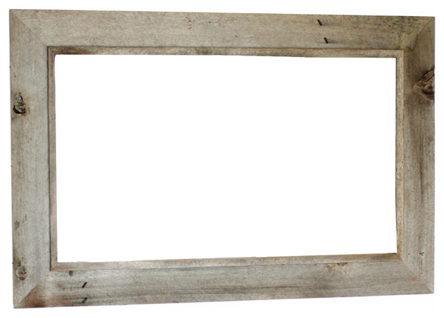 Western Rustic Mirror Reclaimed Barn Wood Frame 18x22 Rustic   Rustic Wall Mirrors 