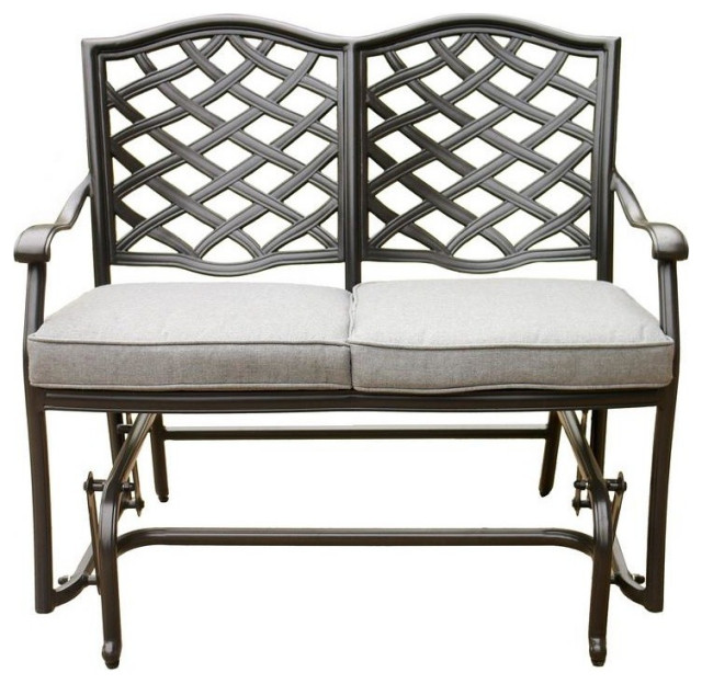 outdoor glider sofa set