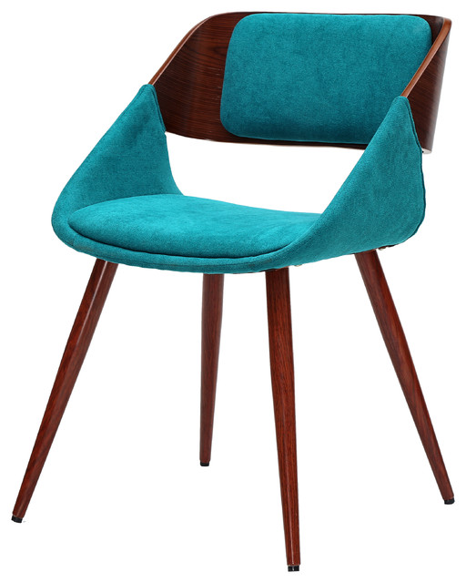 Cyprus Fabric Chair Midcentury Dining Chairs by New Pacific