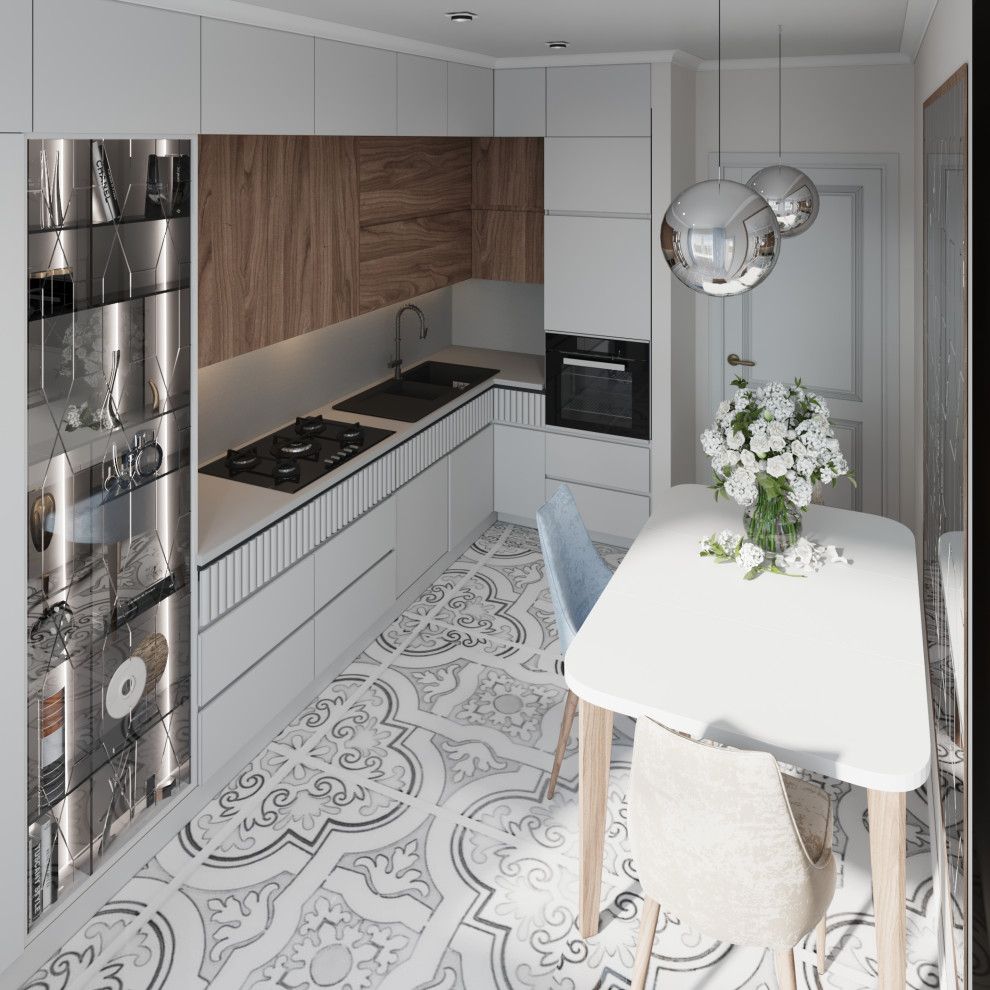 легкая неоклассика в голубом