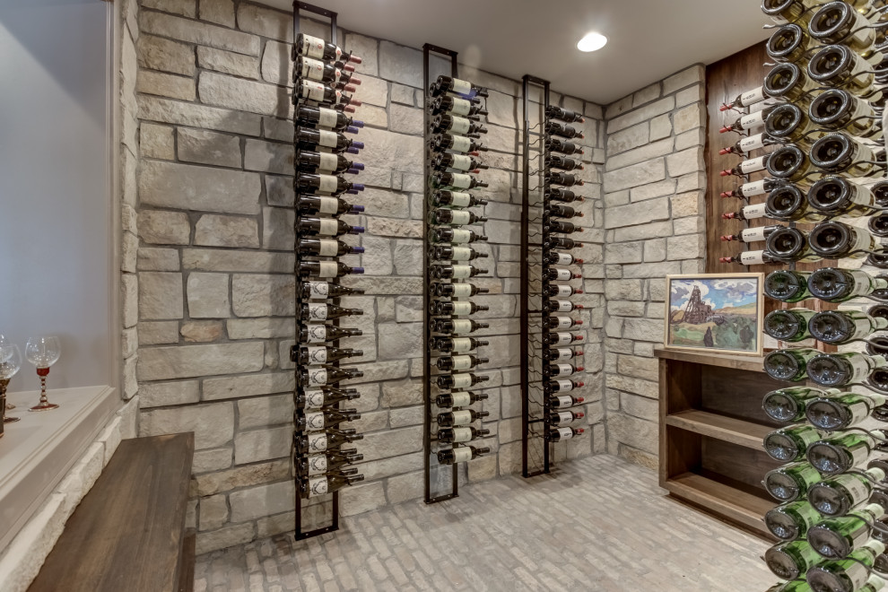 Inspiration for a large modern wine cellar in Tampa.