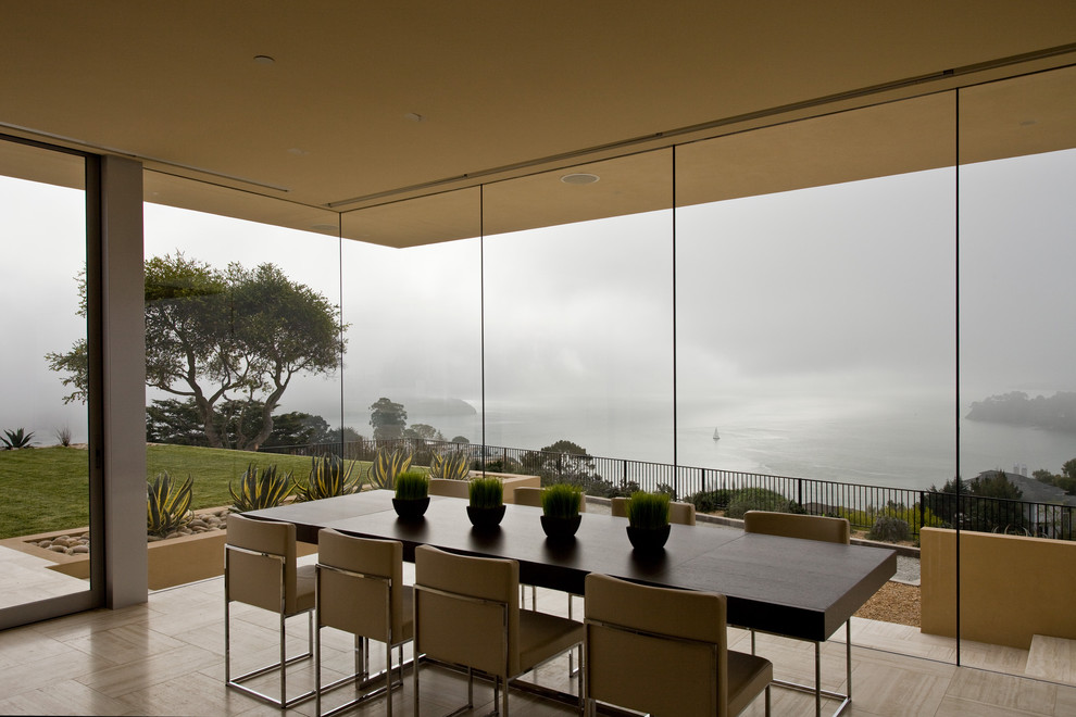 Inspiration for a large modern dining room in San Francisco.
