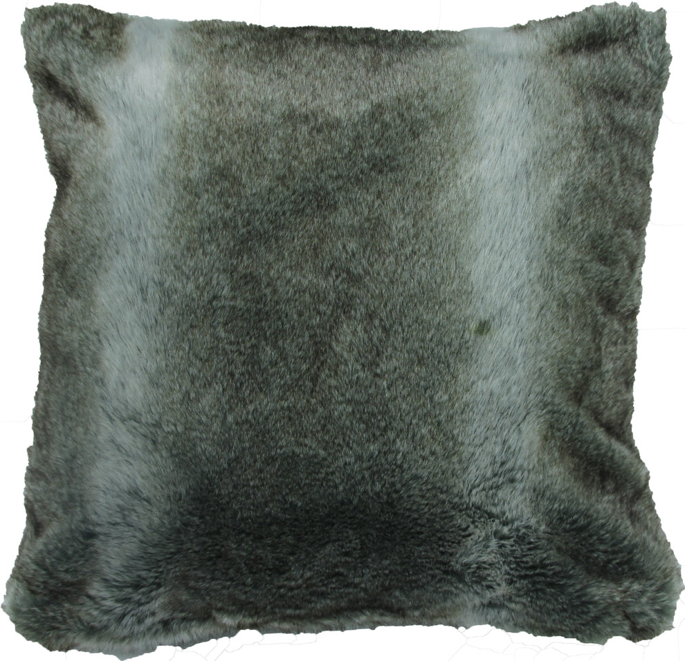 Chinchilla Faux Fur Toss Cushion