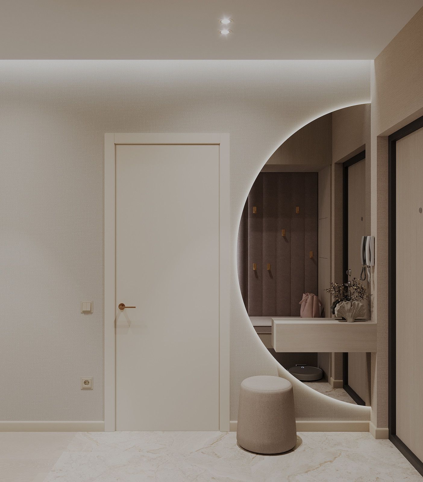 Интерьер 4-ёх комнатной квартиры_ "VANILLA LATTE"