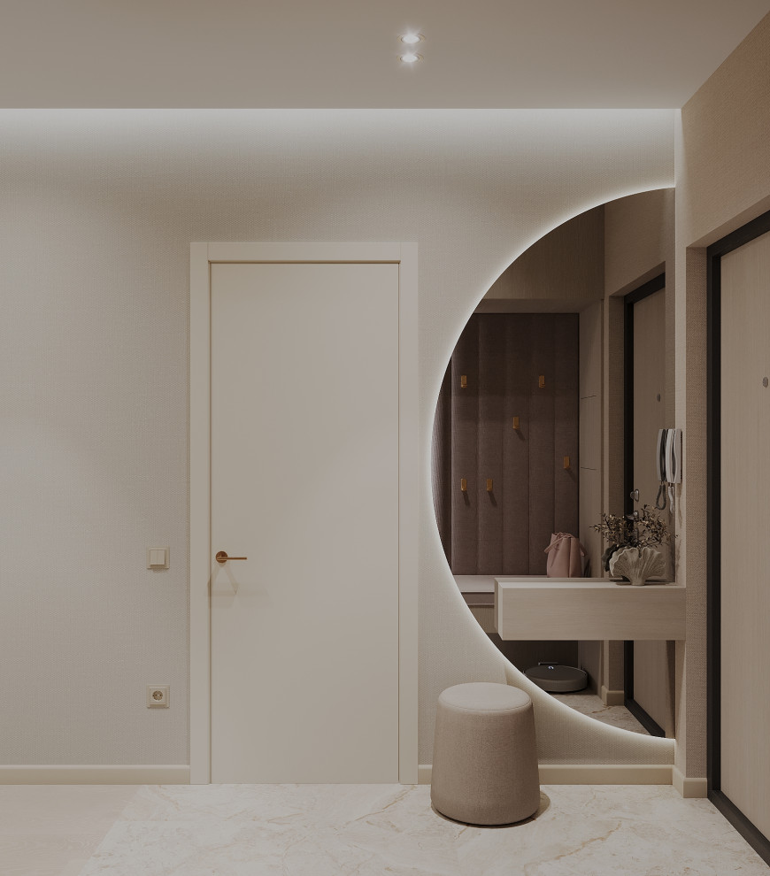 Интерьер 4-ёх комнатной квартиры_ "VANILLA LATTE"