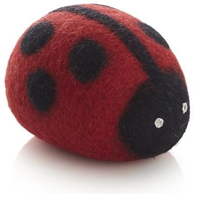 Wool Ladybug Dog Toy