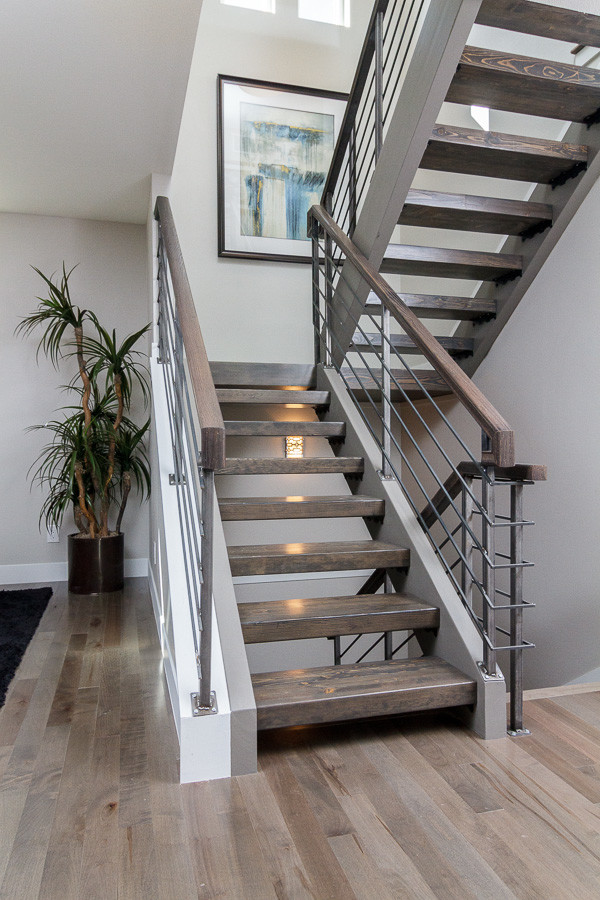 Inspiration for a modern staircase in Denver.