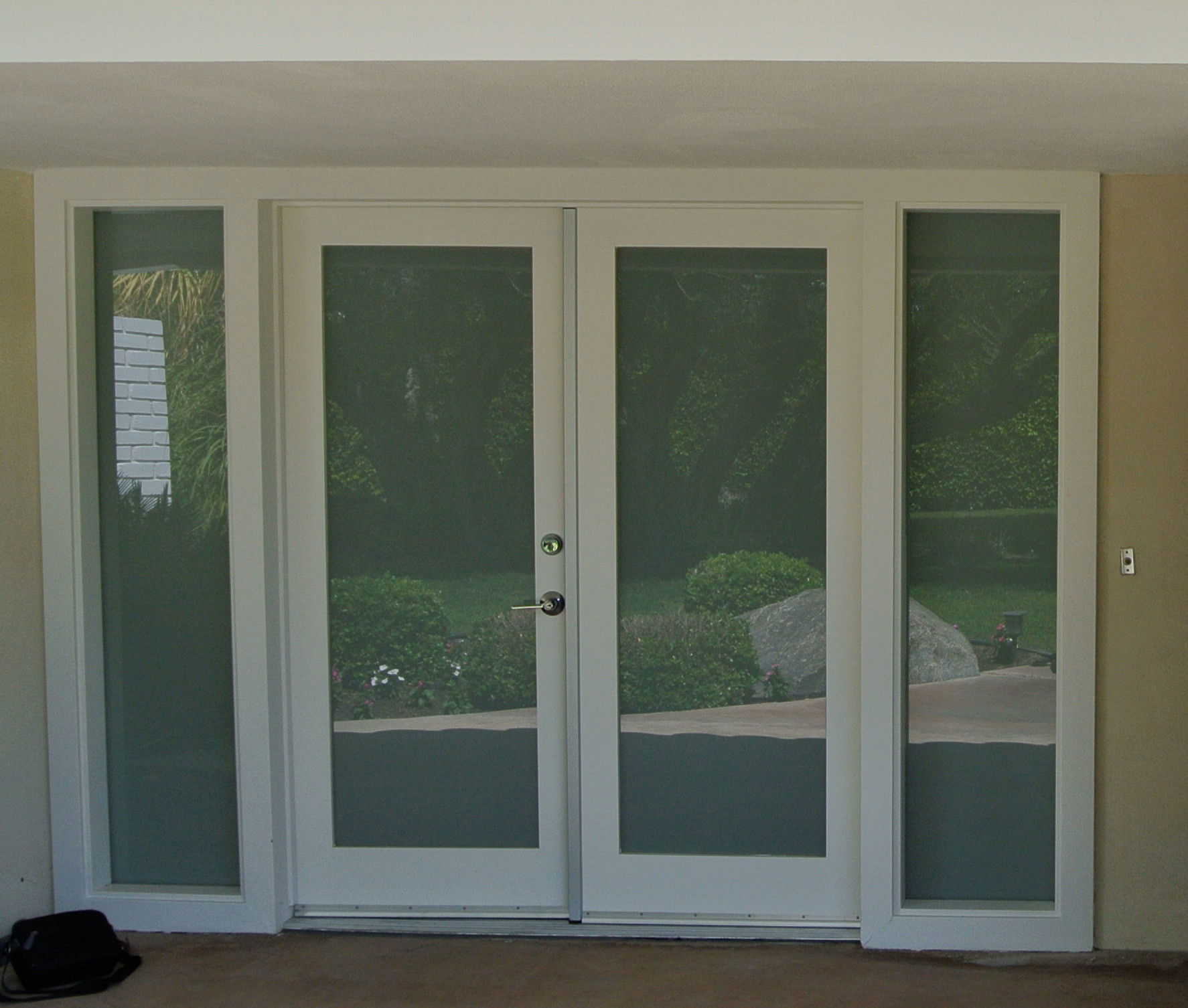 Palm Desert White Lami French Doors