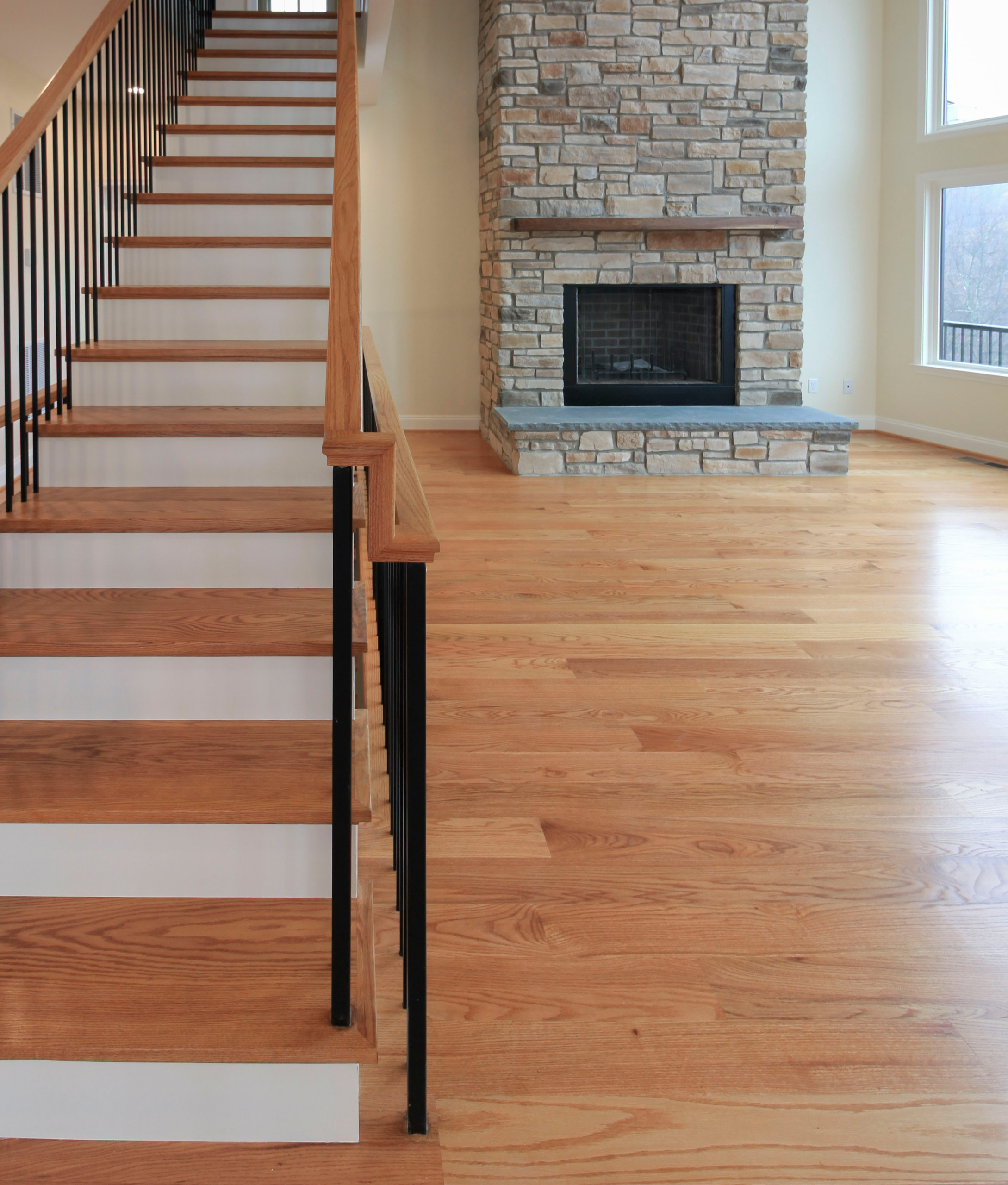 97_Airy Straight-Floating Staircase in Transitional-Mountain Home, Luray, VA 228