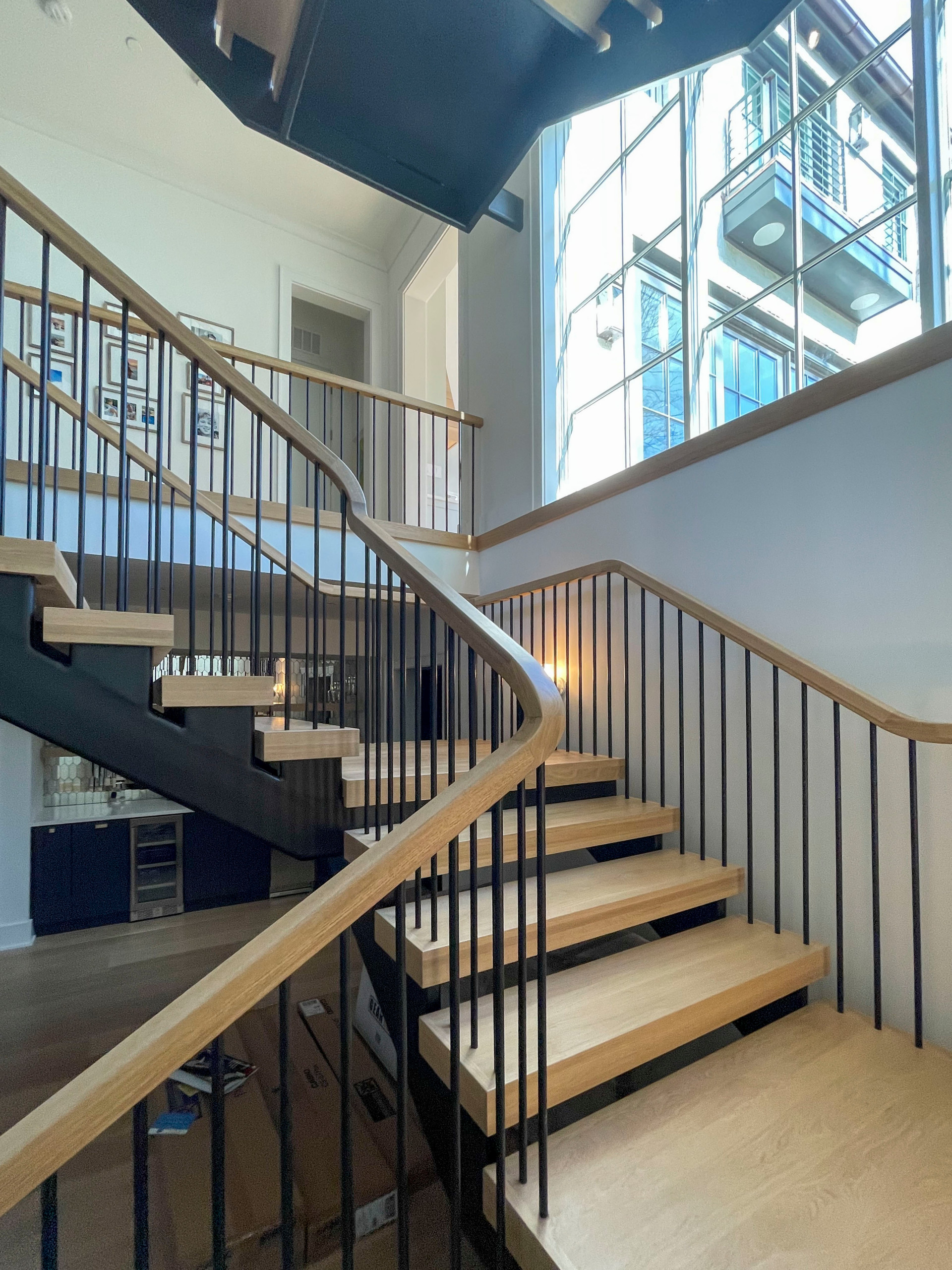 96_Dramatic Cantilevered No-Riser Staircase, Bethesda, MD 20814
