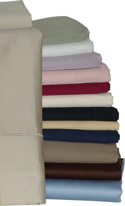 Pillow cases Pair 550 Thread count Solid Egyptian cotton, King, Ivory