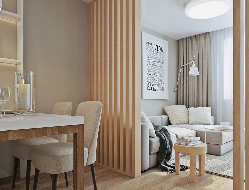 Кухня-гостиная и зона отдыха в загородную квартиру