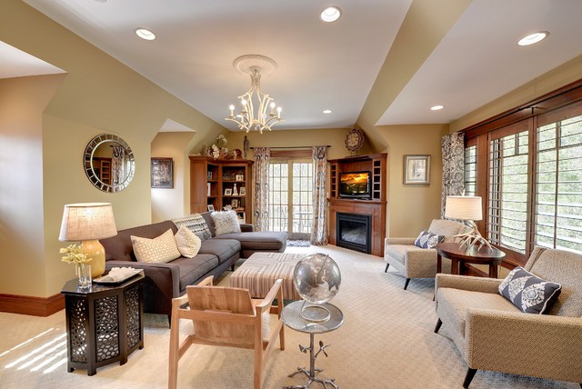 Tudor revival craftsman-living-room