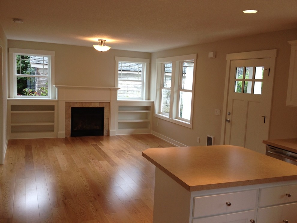 This is an example of a traditional living room in Portland.