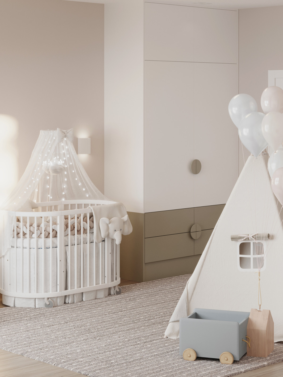 Нежная детская комната