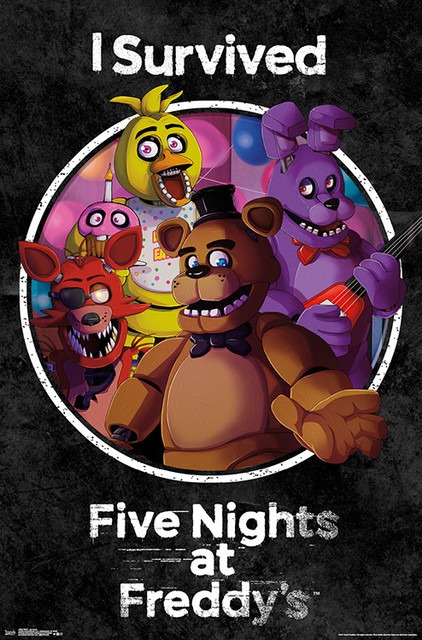 In Stock Fnaf Survived Poster Contemporary Kids Wall Decor By Trends International Houzz