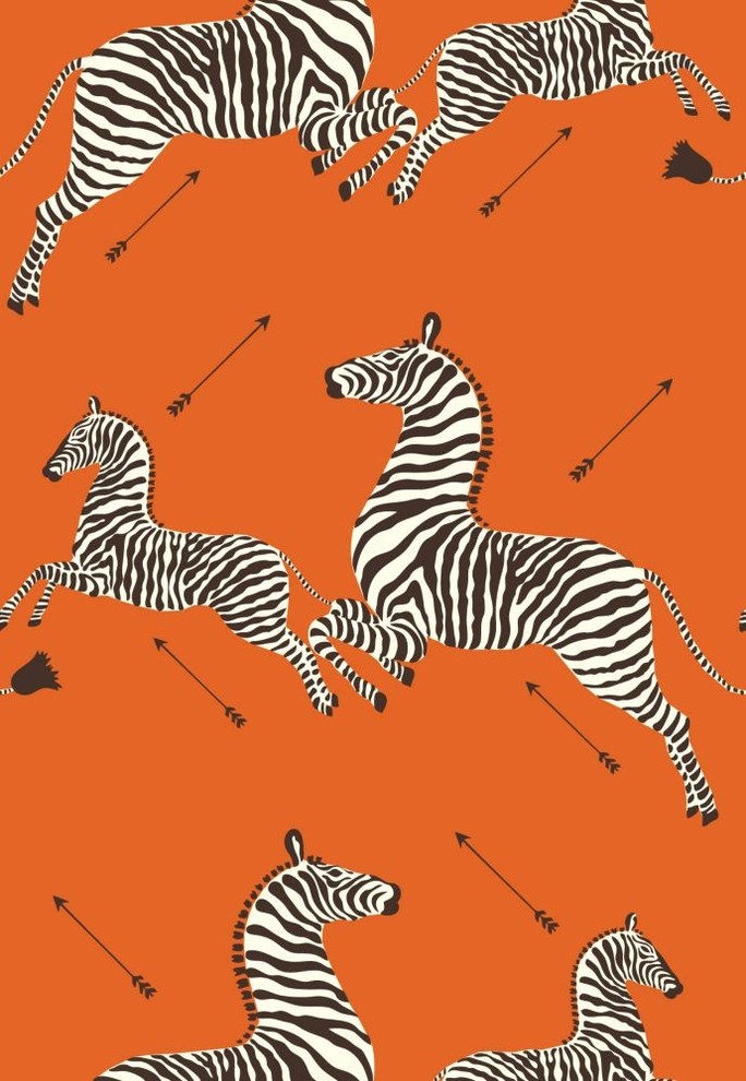 Zebras Wallpaper - Contemporary - Wallpaper - by Scalamandré