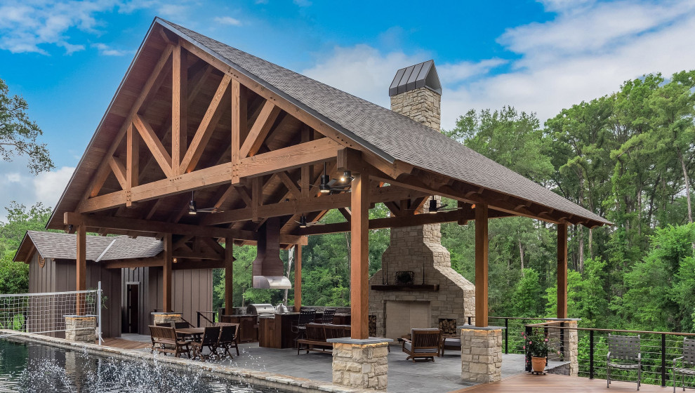 Timber Frame Outdoor Kitchen