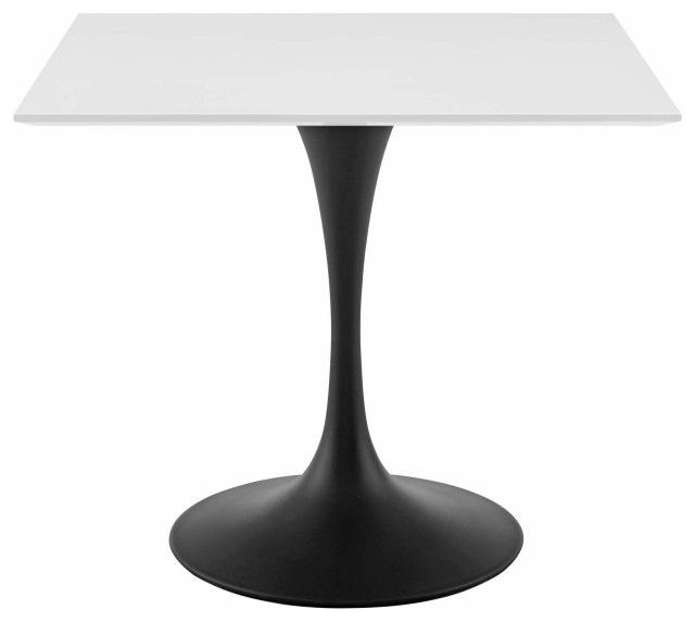 Lippa 36" Square Wood Top Dining Table Midcentury Dining Tables