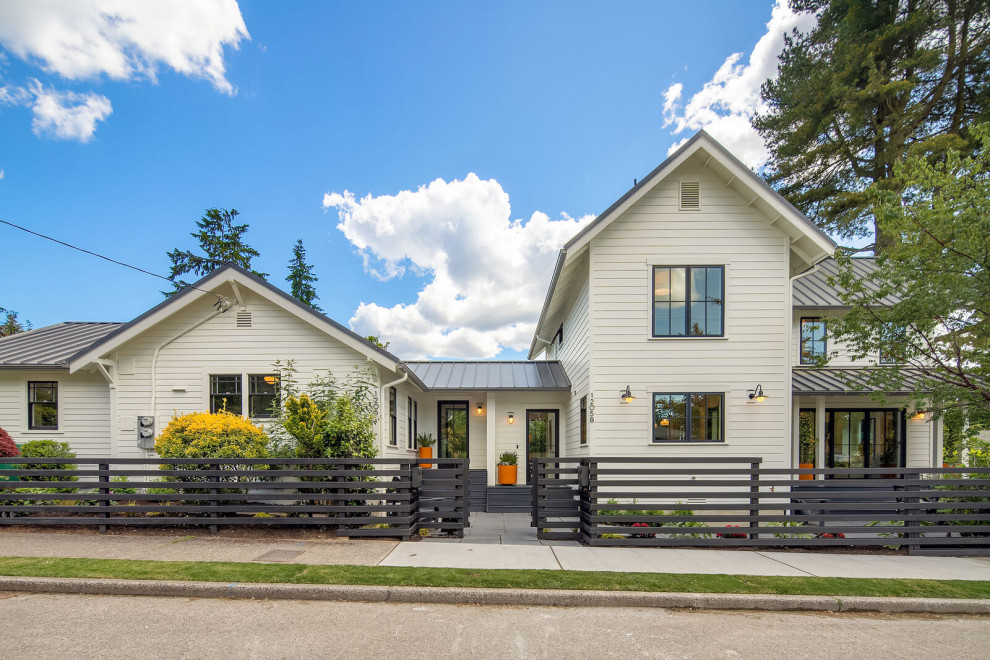 Maple Leaf New Construction ADU Farmhouse Exterior Seattle by