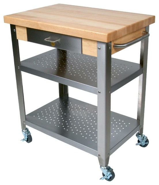 John Boos Maple And Stainless Cucina Elegante Kitchen Cart John Boos Maple And Stainless Cucina Elegante Kitchen Cart Islands Carts By Florence Adams