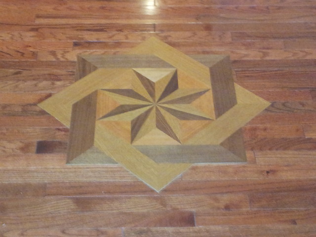Wood Floor Medallions And Inlays American Traditional San
